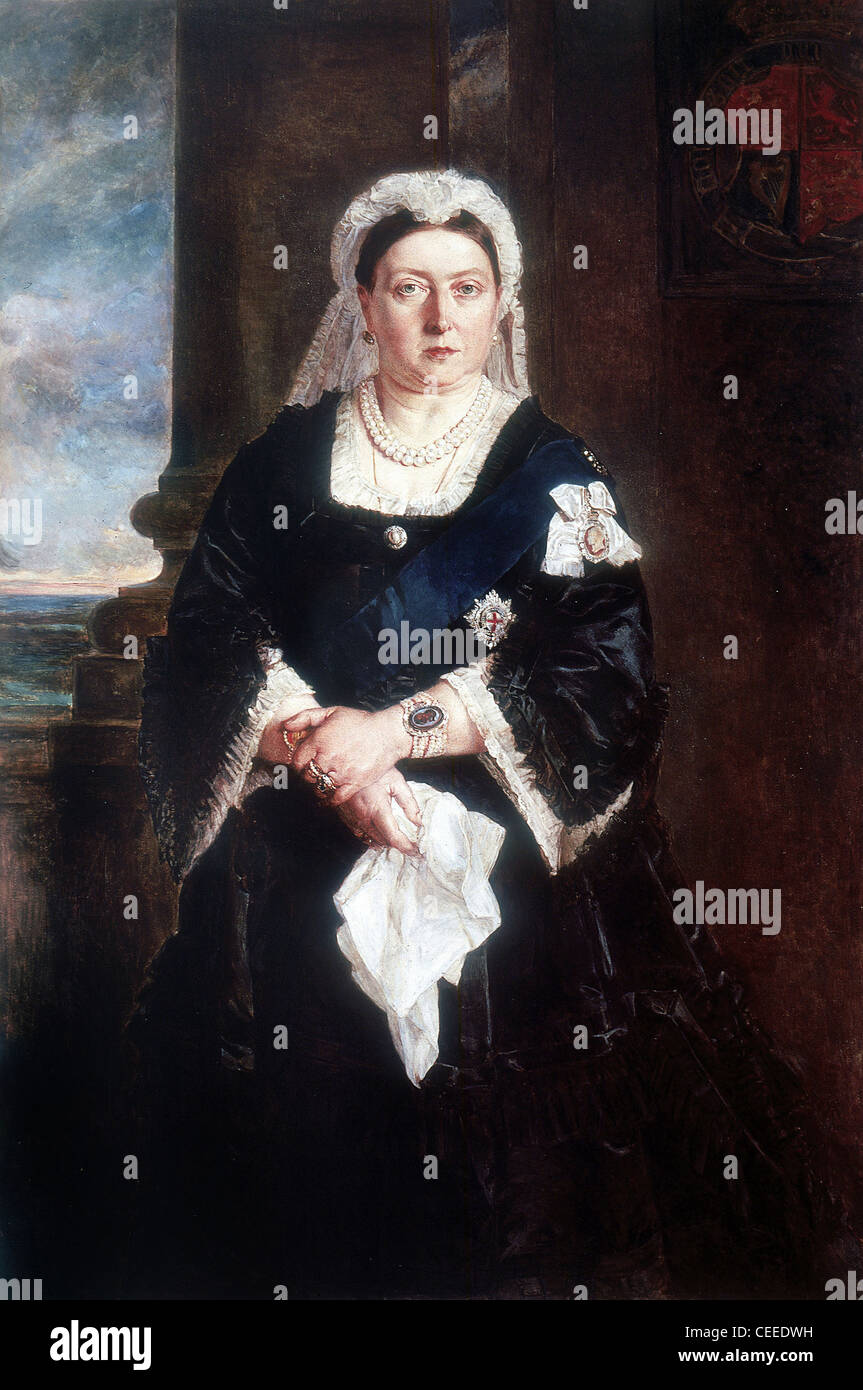 Queen Victoria (1819-1901) queen of United Kingdom from 1837, Empress of India from 1876, crowned in 1838 Stock Photo
