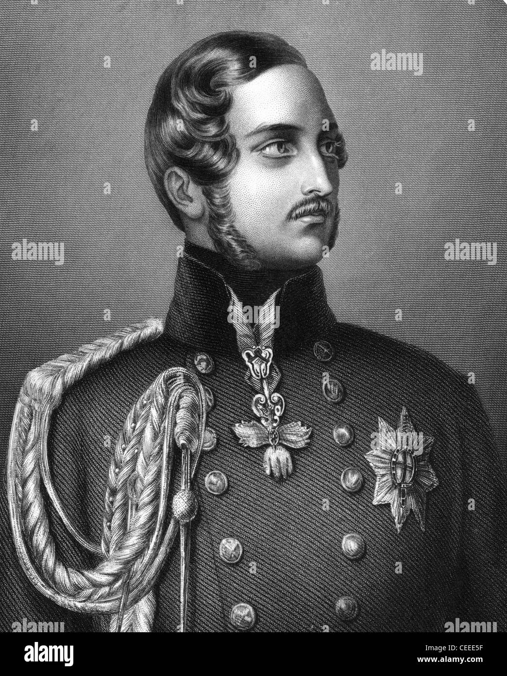 Albert Consort of Queen Victoria from 1840 1851 Engraving Stock Photo