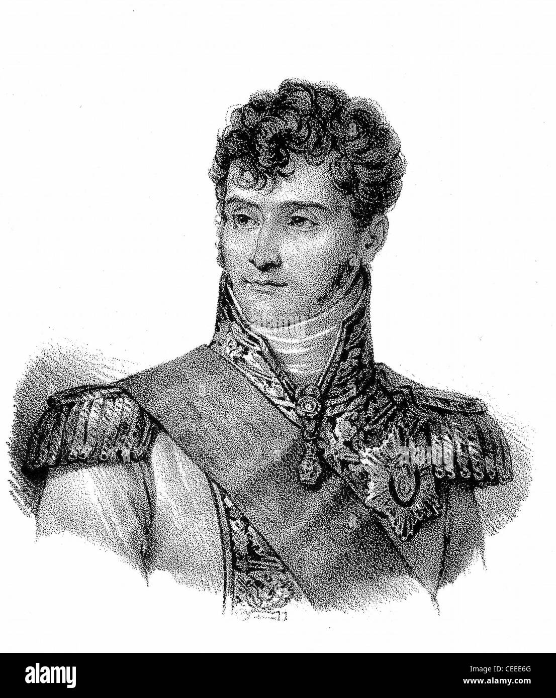 Jerome Bonaparte Brother of Napoleon, king of Westphalia Stock Photo
