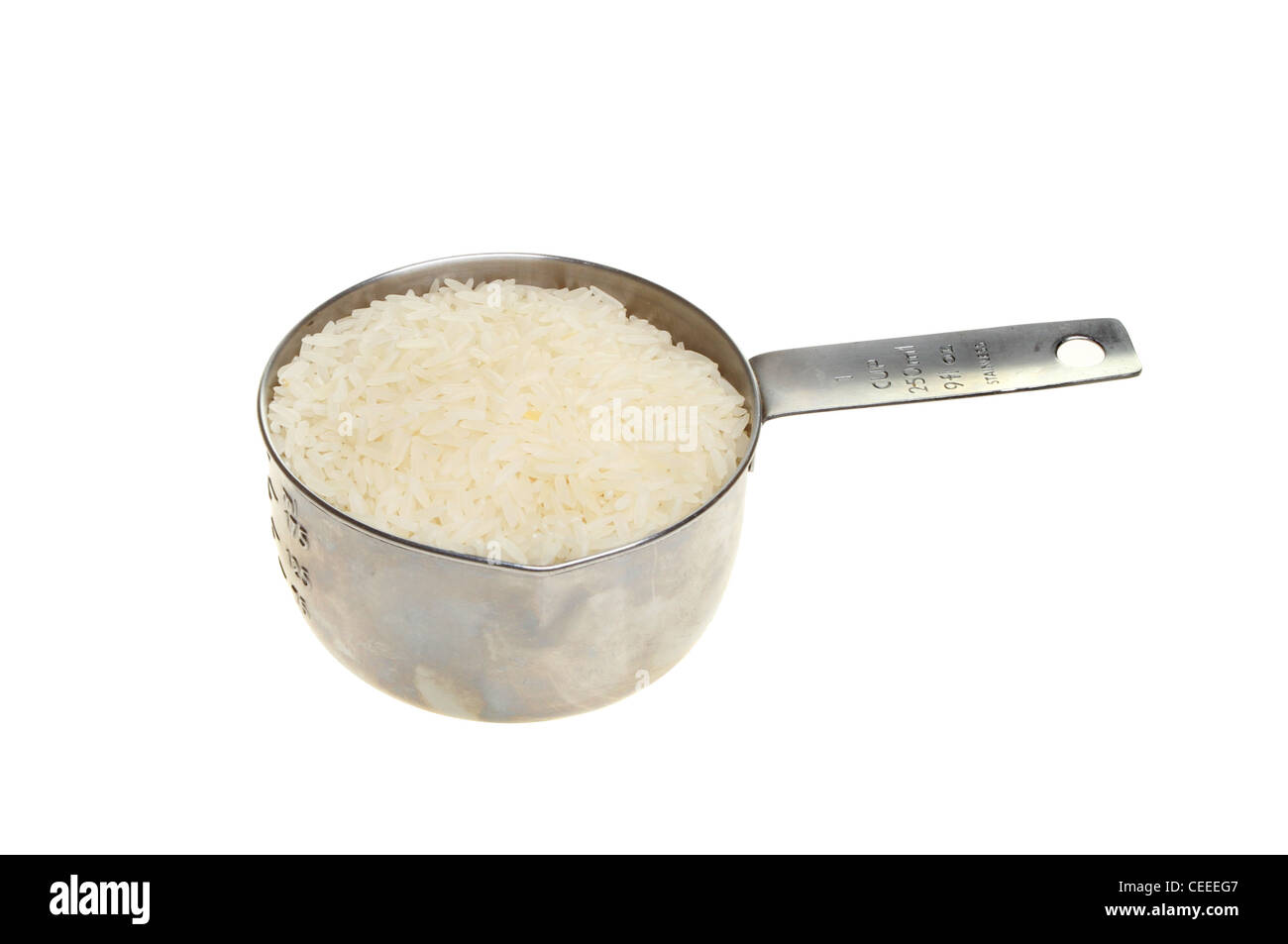 Rice measuring cup portion hires stock photography and images Alamy
