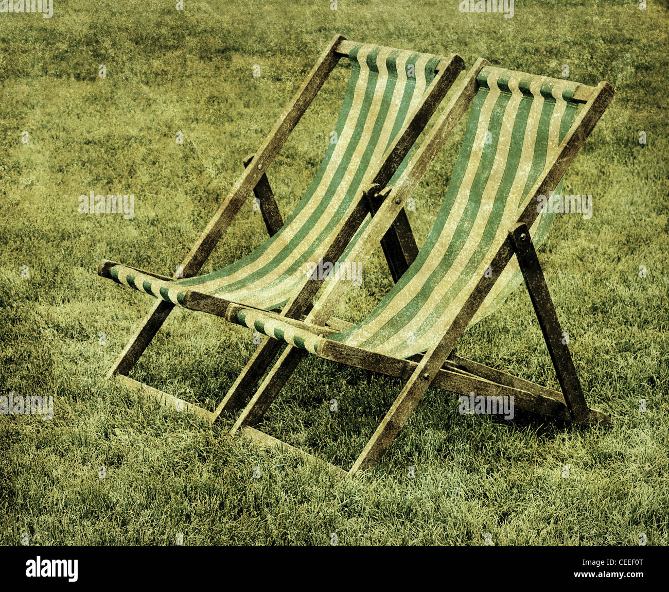 Old fashioned deck chairs hires stock photography and images Alamy