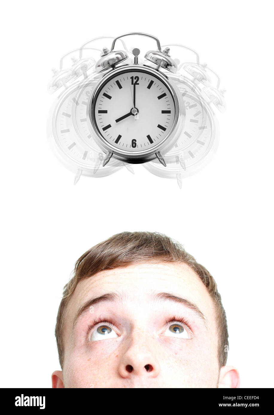 An alarm ringing Stock Photo Alamy