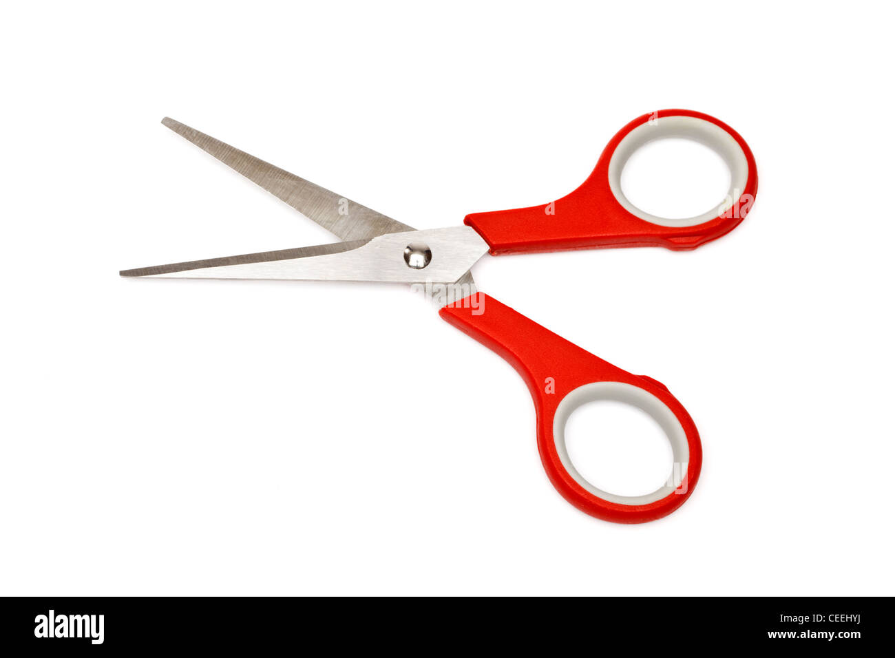 Scissors on white background Stock Photo