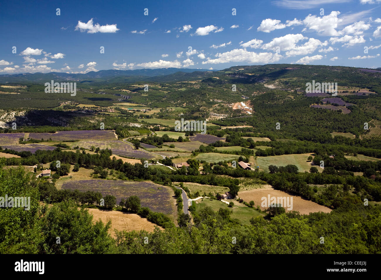 Viens Luberon Viens Provence France Parc Naturel Régional du Luberon rural France french countryside french property Stock Photo
