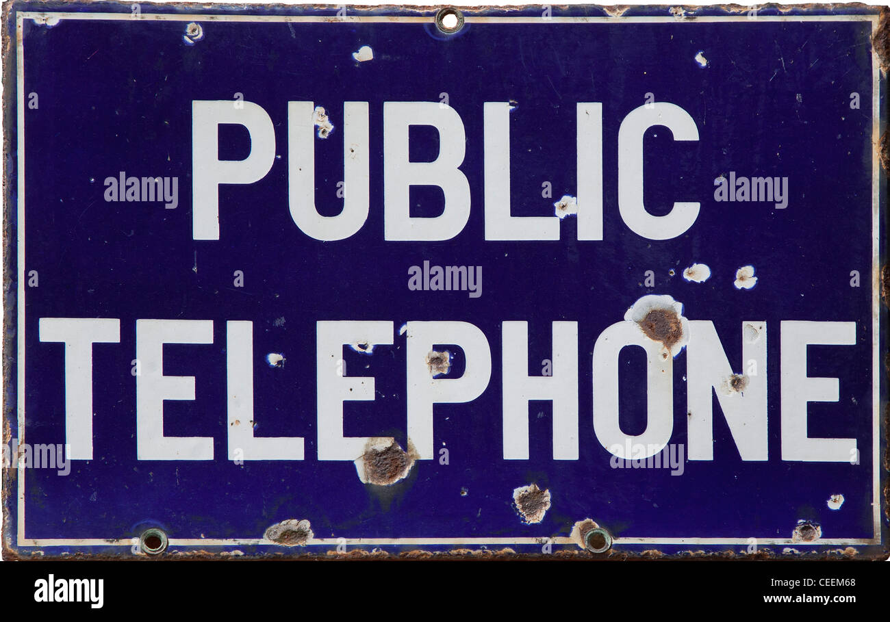 Call Universal Sign Self Adhesive Sign Public Phone 17x4cm Ring TELEPHONE 