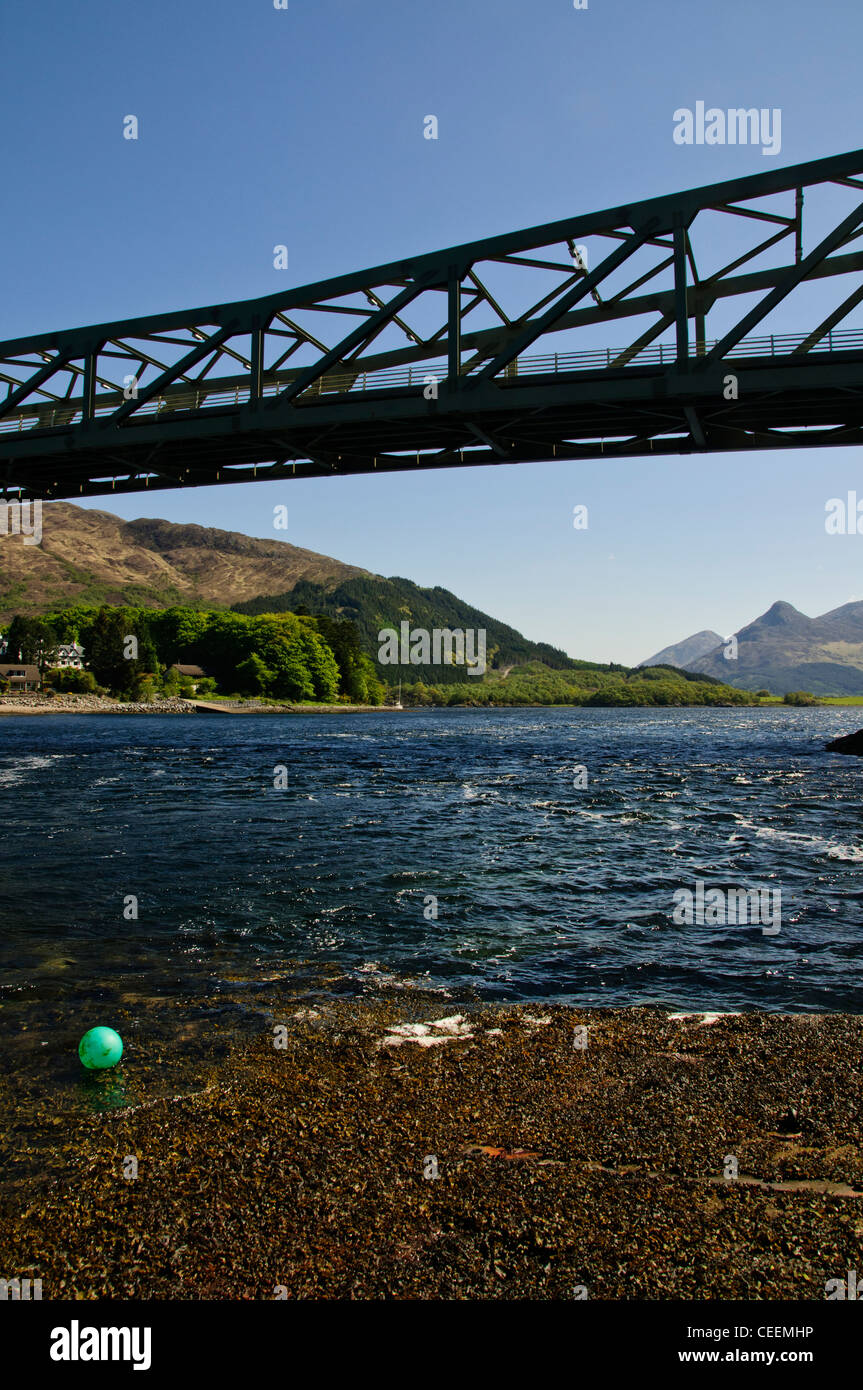 Ballachulish Bridge,Hotel,Loch Glencoe, Highlands,Scotland Stock Photo