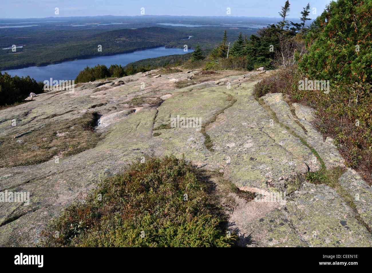 Cadillac Mountain, Acadia National Park, Mount Desert Island, Maine, USA Stock Photo