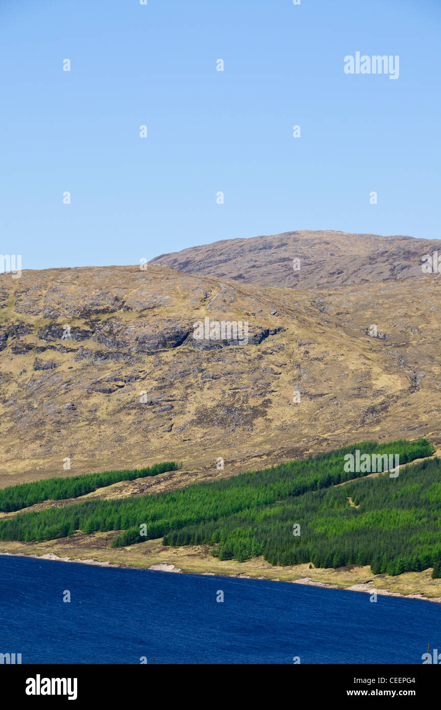 Loch Garry,is 25 km north of Fort William,Hydro Electric Power Area,Dams,Power Stations,Much Photographed,Scotland, Stock Photo