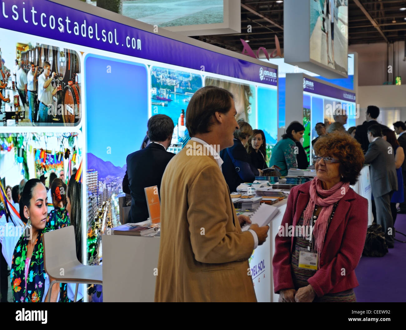London: 'World Travel Market' exhibition, Excel Stock Photo
