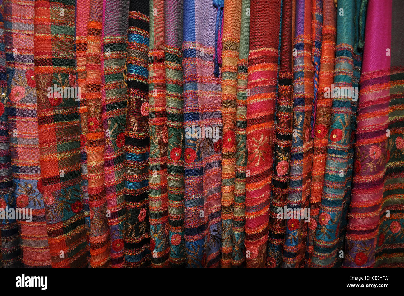 Material, Marrakesh souk Stock Photo