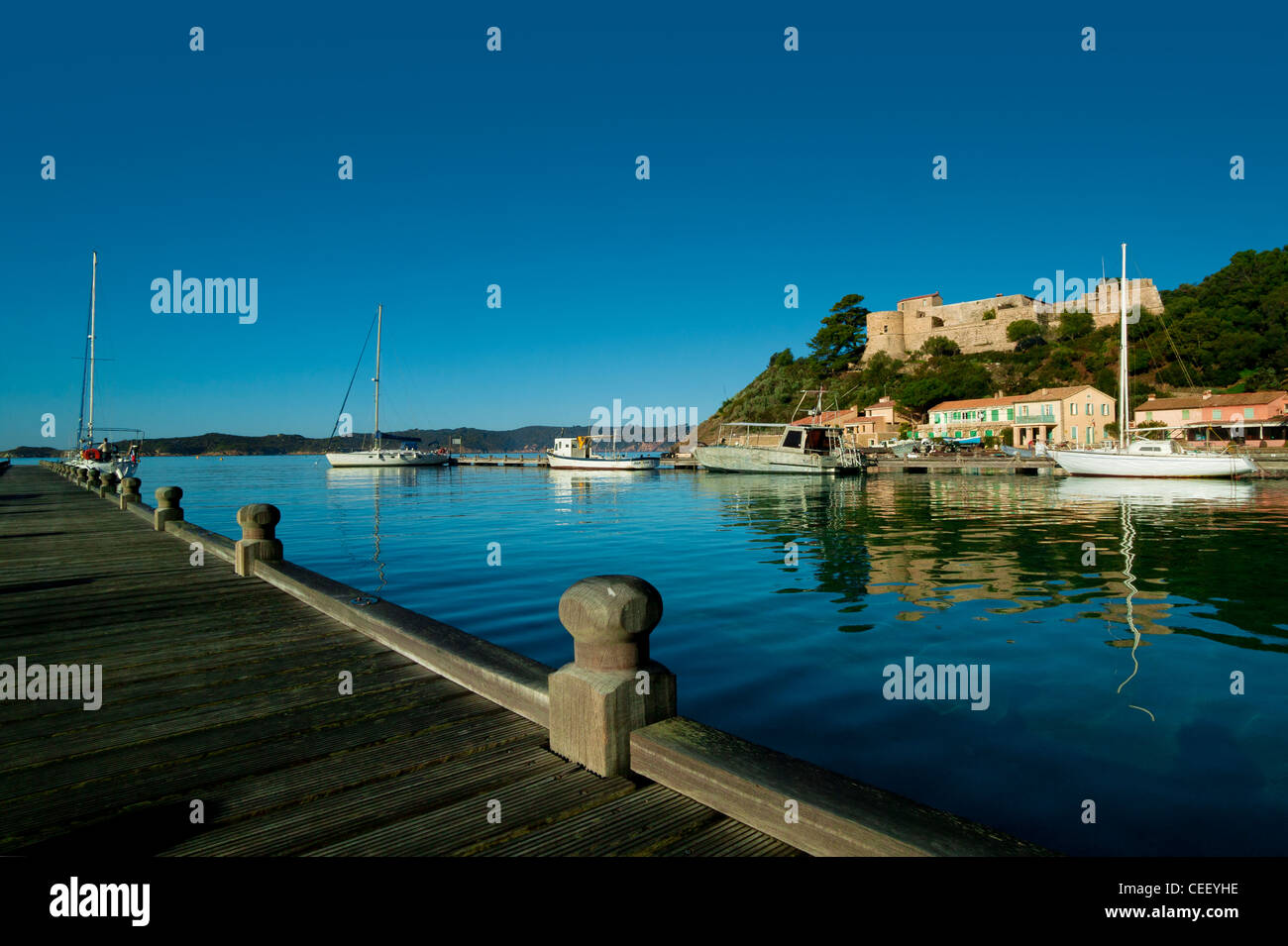 Port Cros Island, Var, Provence, France Stock Photo - Alamy