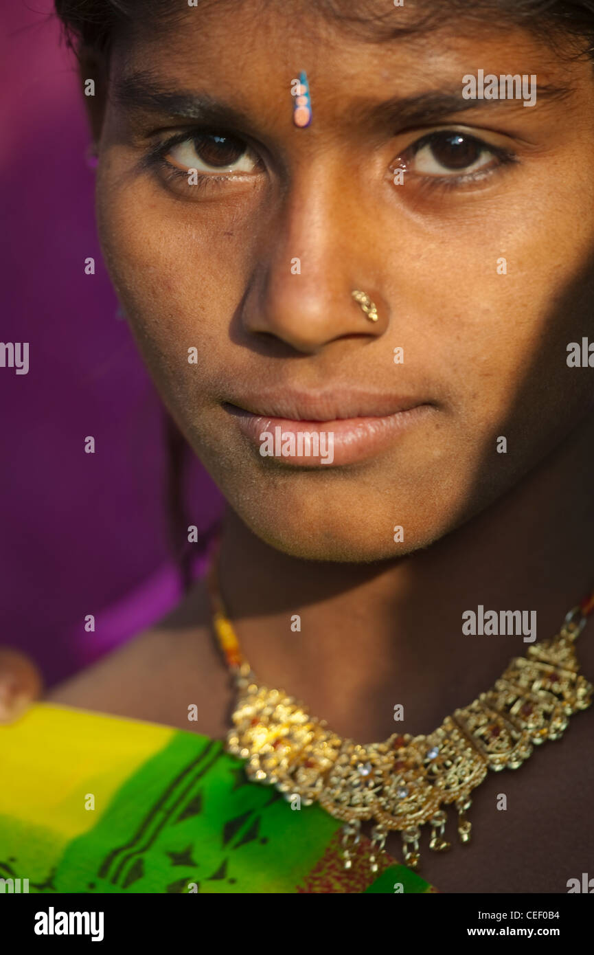 Indian india girl one hi-res stock photography and images - Alamy