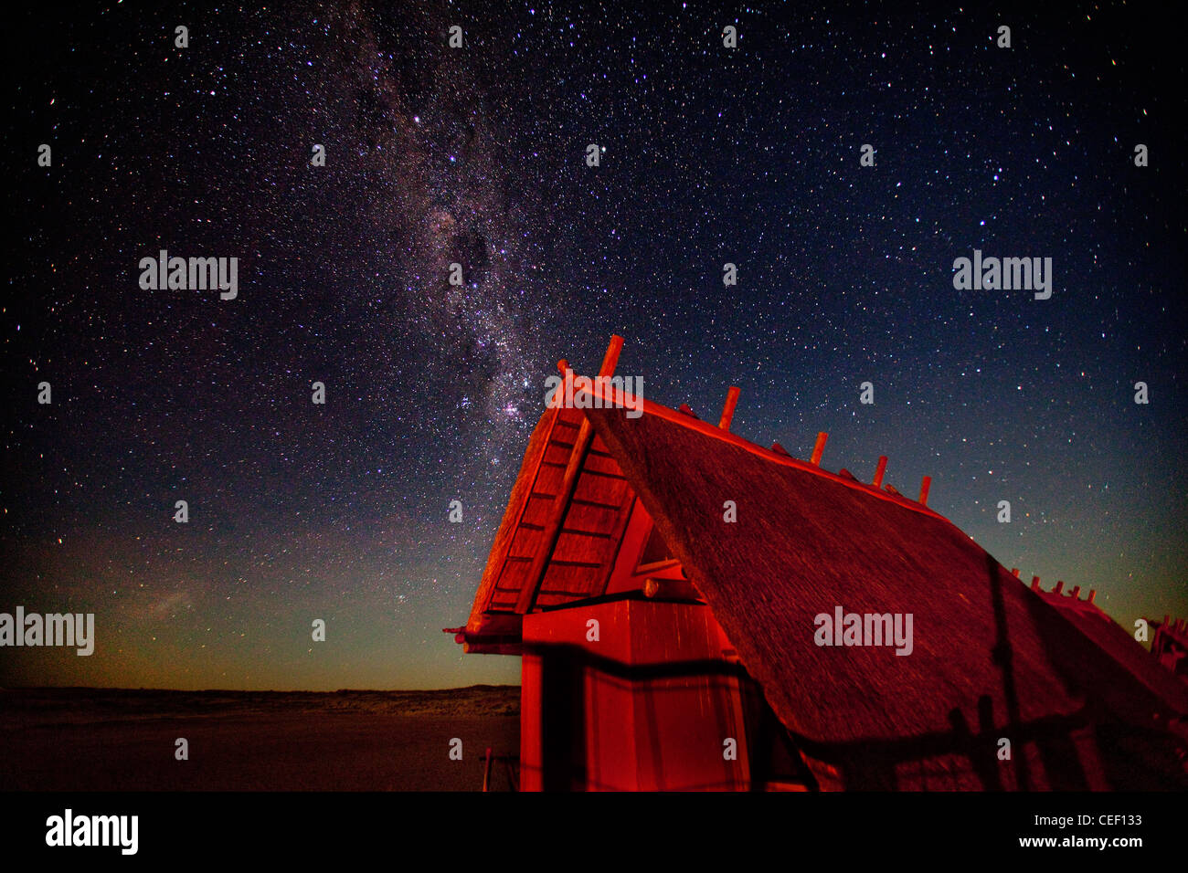 desert night sky Stock Photo
