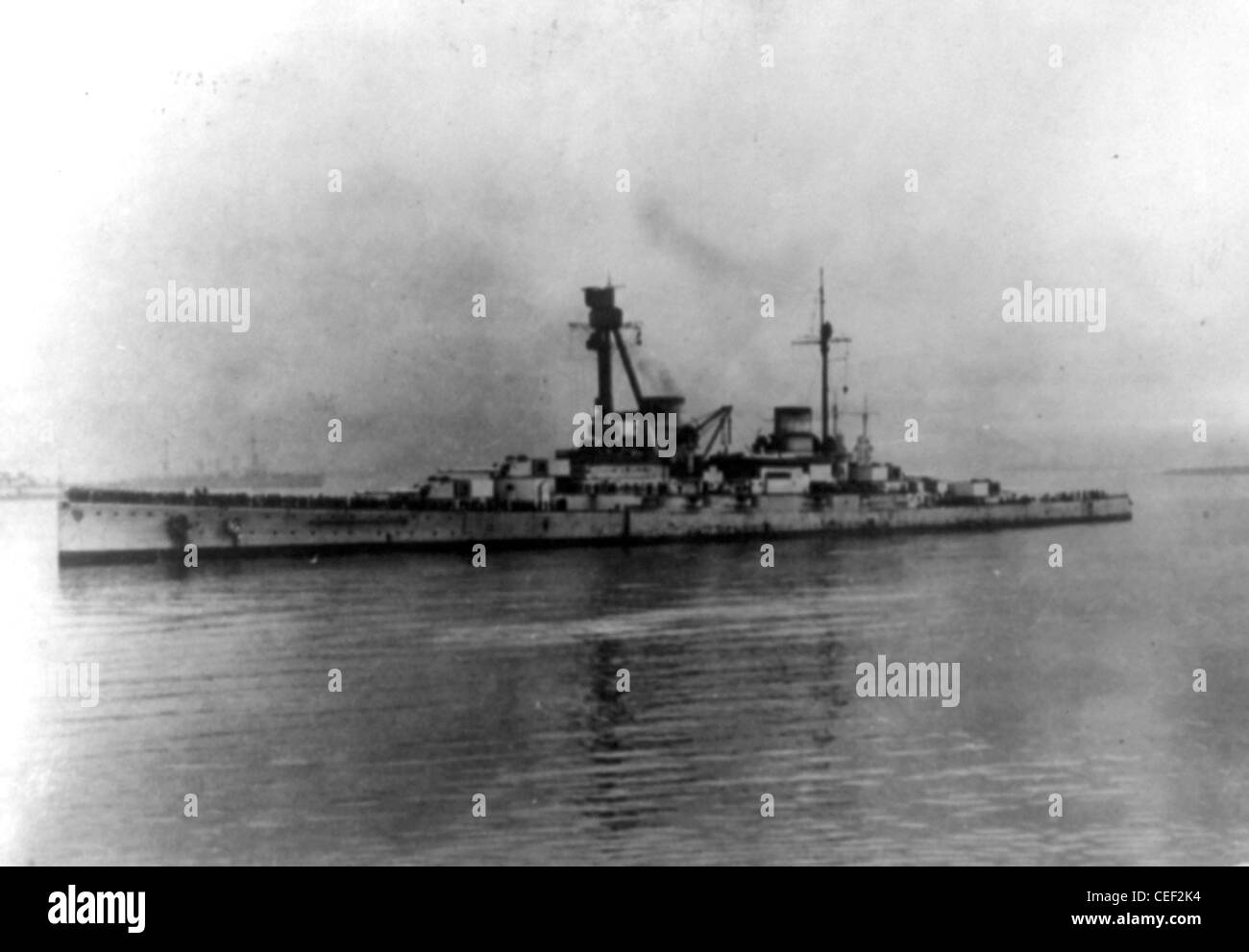 German battle-cruiser Hindenberg at Scapa during the first world war Stock Photo