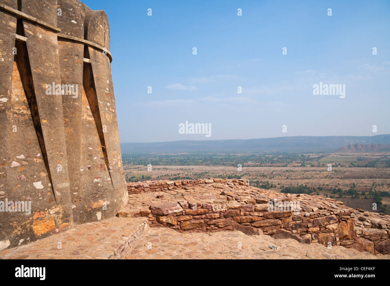 Wall of Chittorgarh Fort, Rajasthan, India Stock Photo