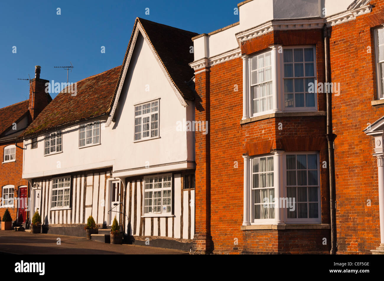 A Tudor house in Lavenham , Suffolk, England , Britain , Uk Stock Photo