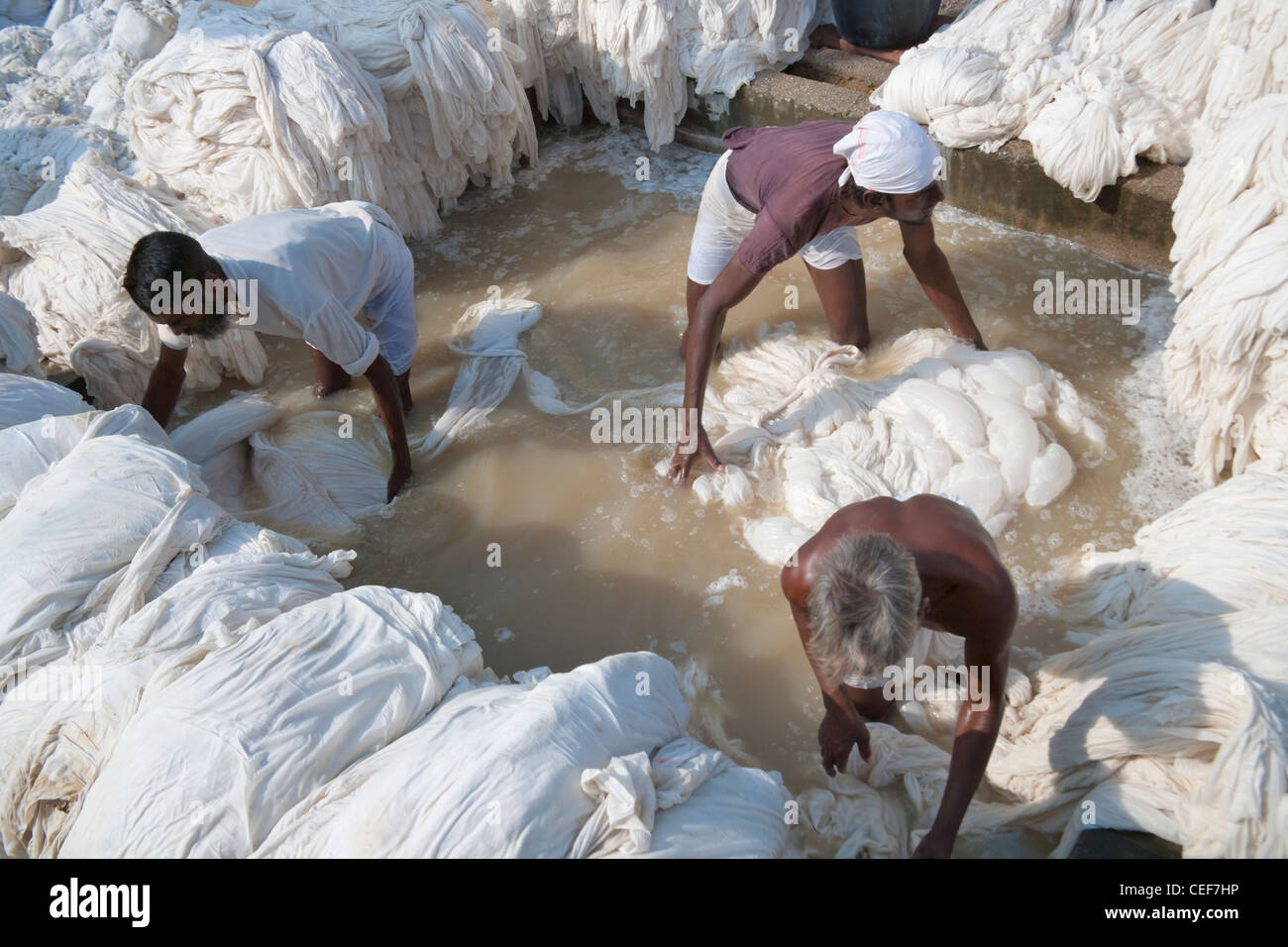 Bleaching cloth at local fabric printing Pali, Rajasthan