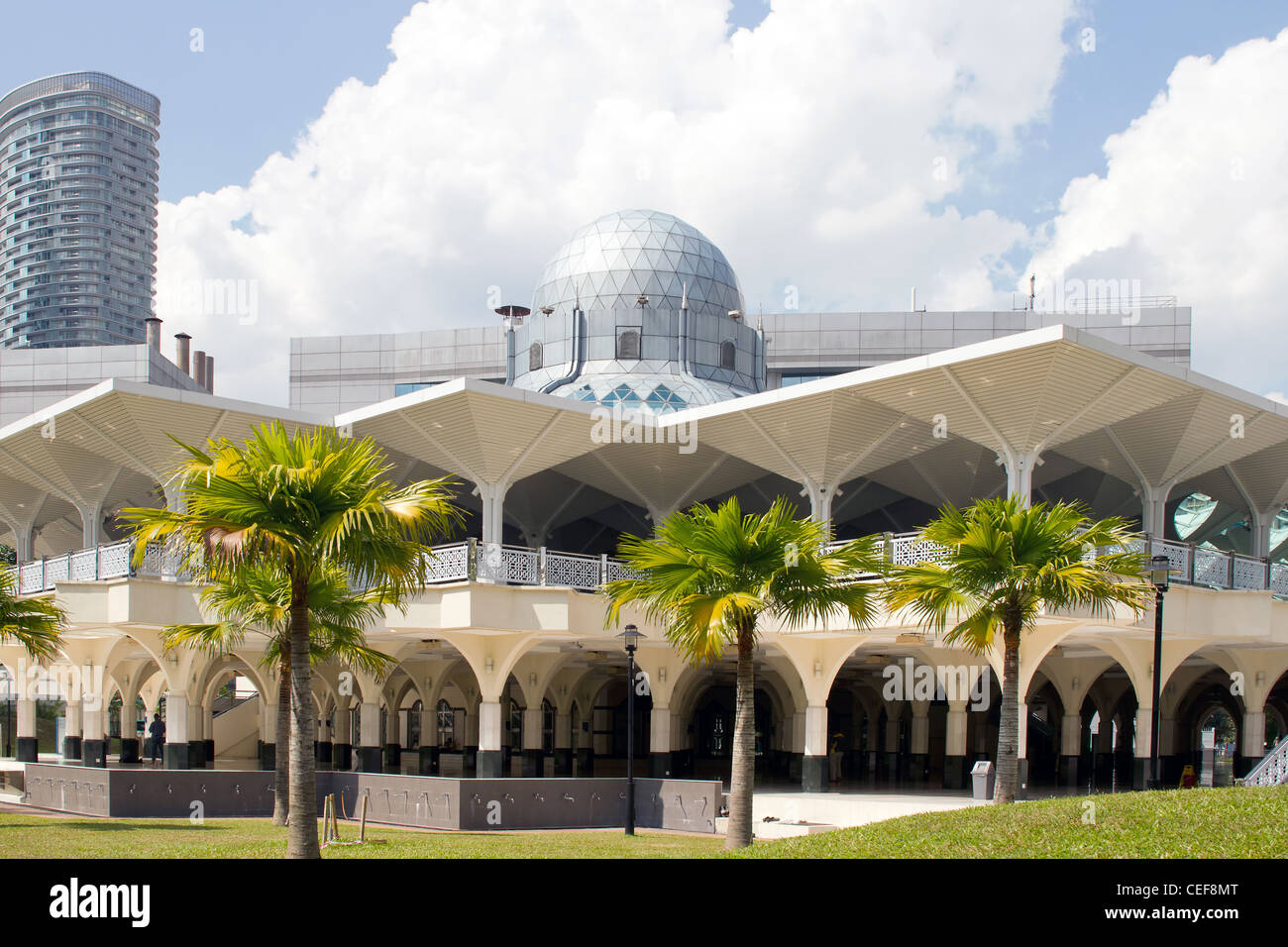 Masjid Asy-Syakirin Muslim Mosque in Kuala Lumpur City Center Park Malaysia Stock Photo