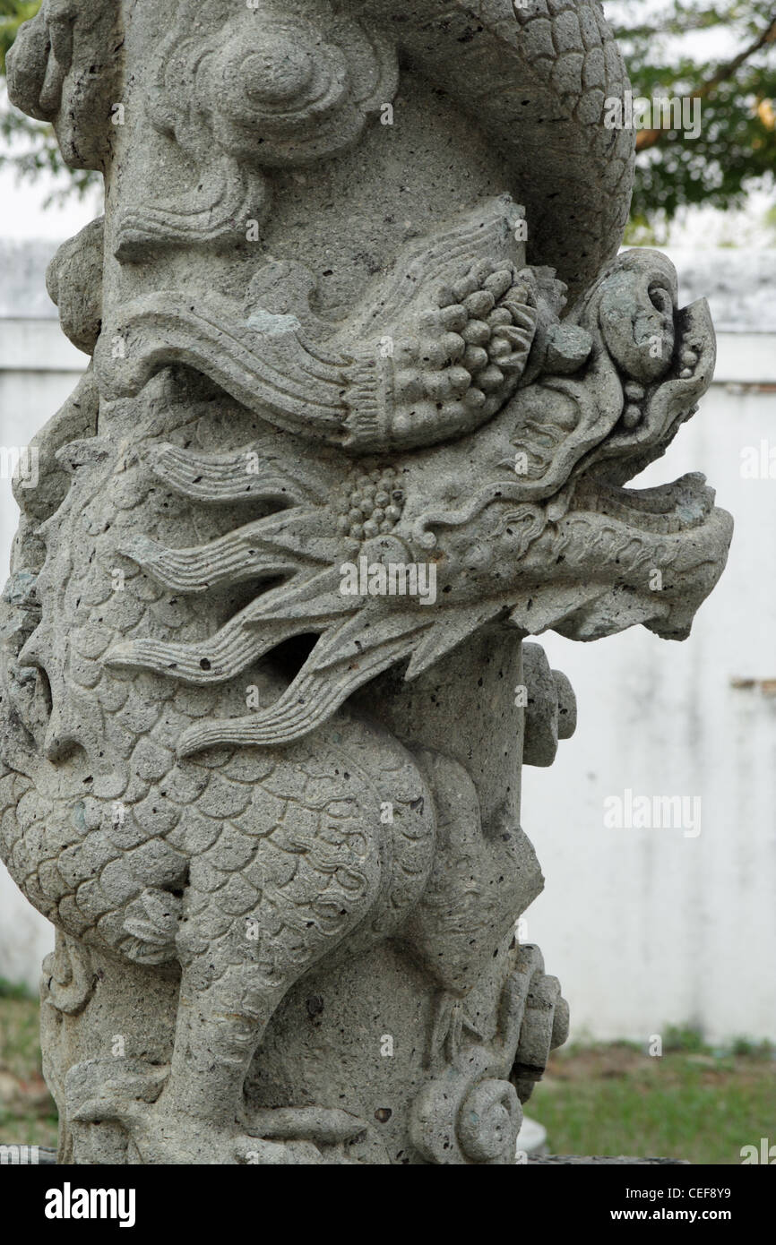 Stone Chinese dragon pillar Stock Photo 43362237 Alamy