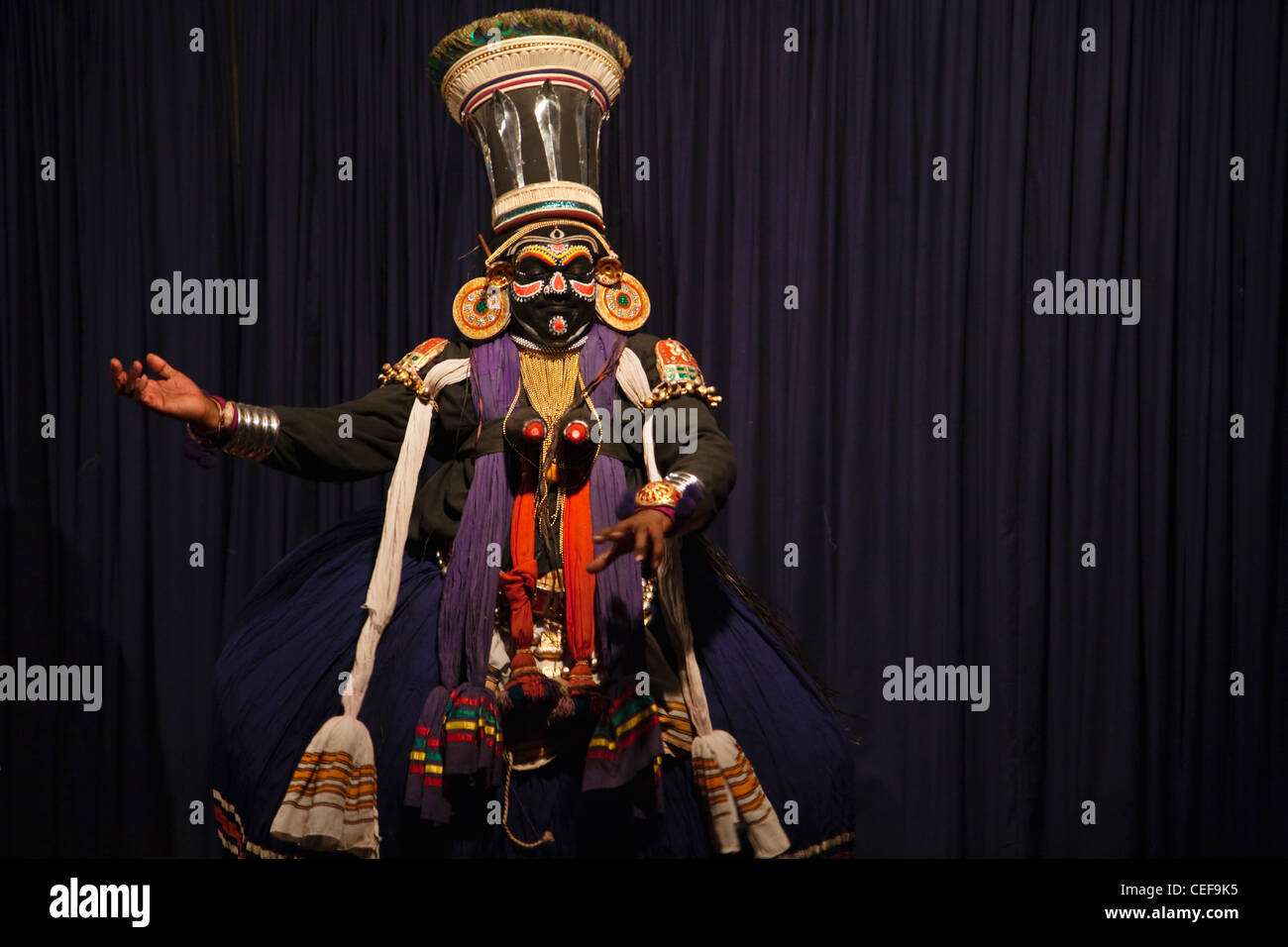 Kathakali Dance performance, Kerala, India Stock Photo