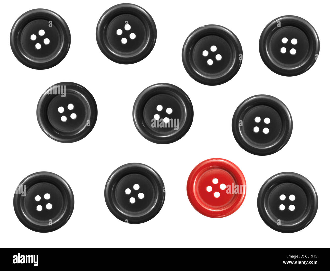 Buttons isolated against a white background Stock Photo - Alamy