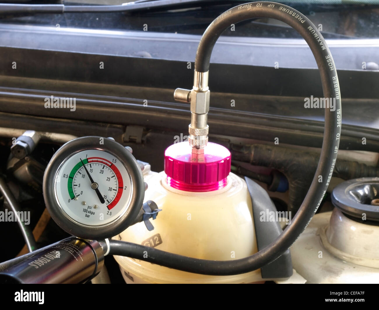 cooling system pressure test Stock Photo Alamy