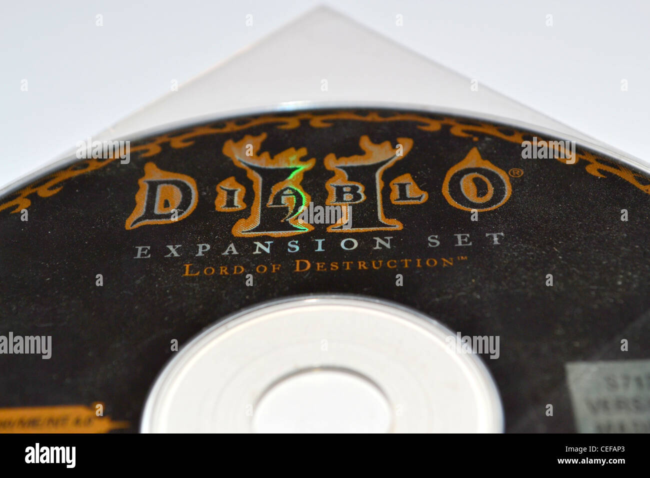 Diablo 2, Lord of destruction expansion disc Stock Photo
