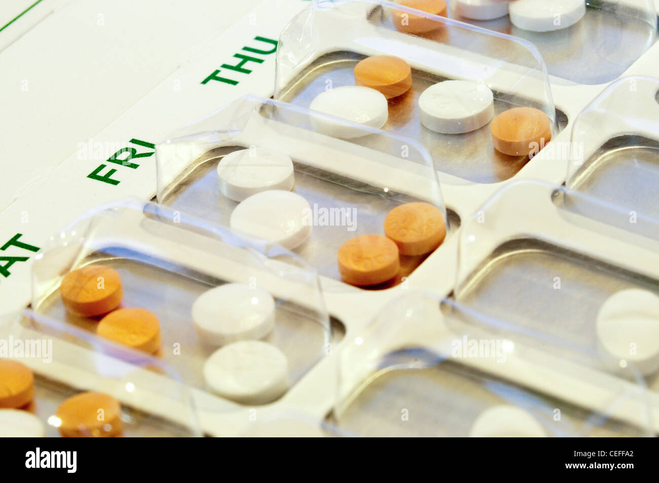 Pills packed in blister pack to aid patients taking them at the correct