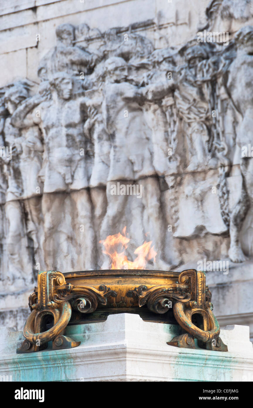 Vitorio Emanuelle monument in Rome, Italy Stock Photo
