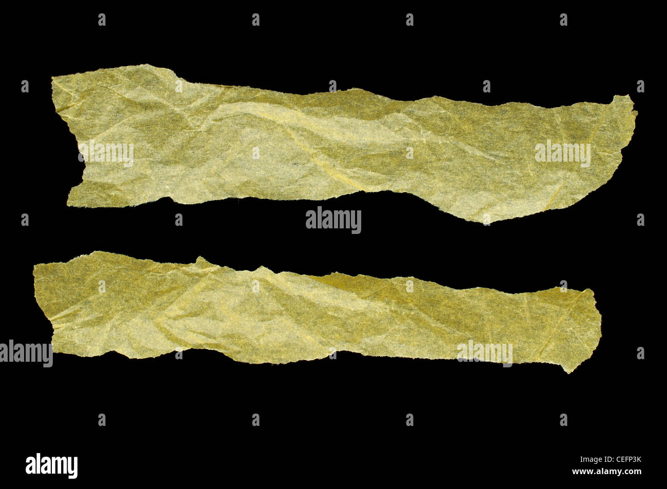 A piece of crumpled paper. Black isolated Stock Photo - Alamy