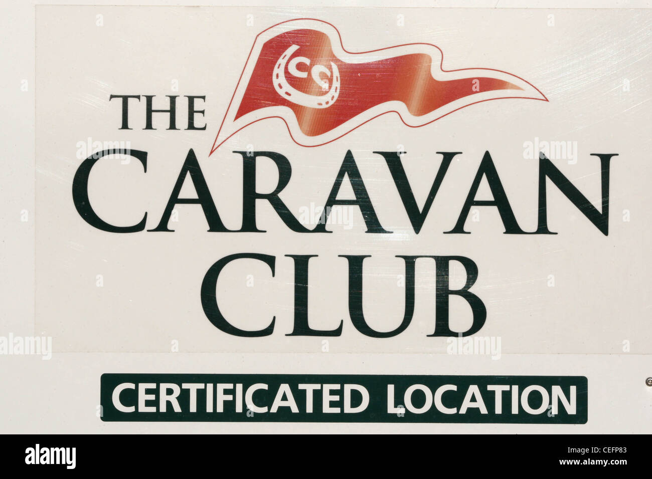 The Caravan Club Sign Stock Photo Alamy