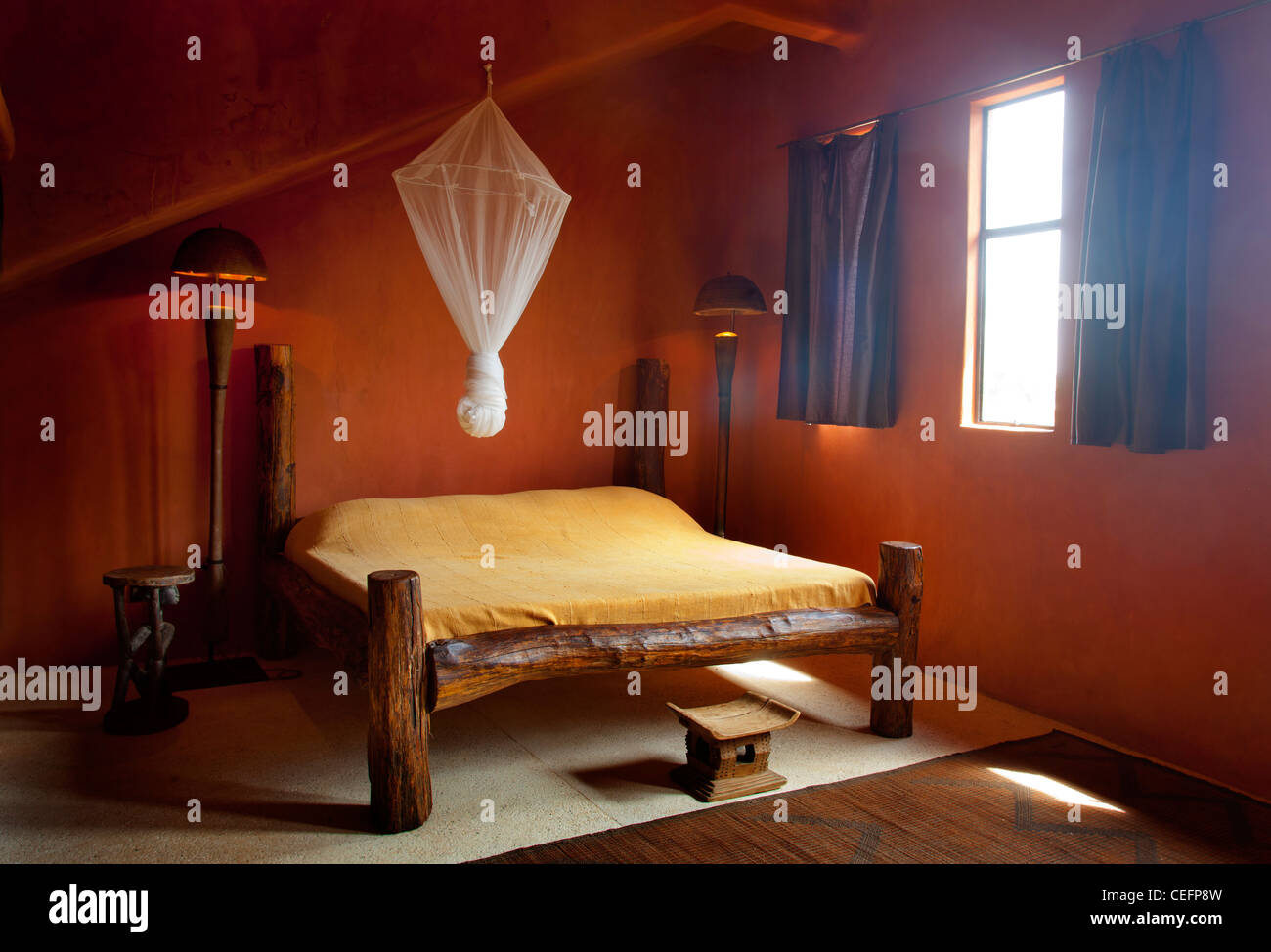 The King's suite in Tama Lodge, a luxury hotel in Mbour, Senegal. Stock Photo