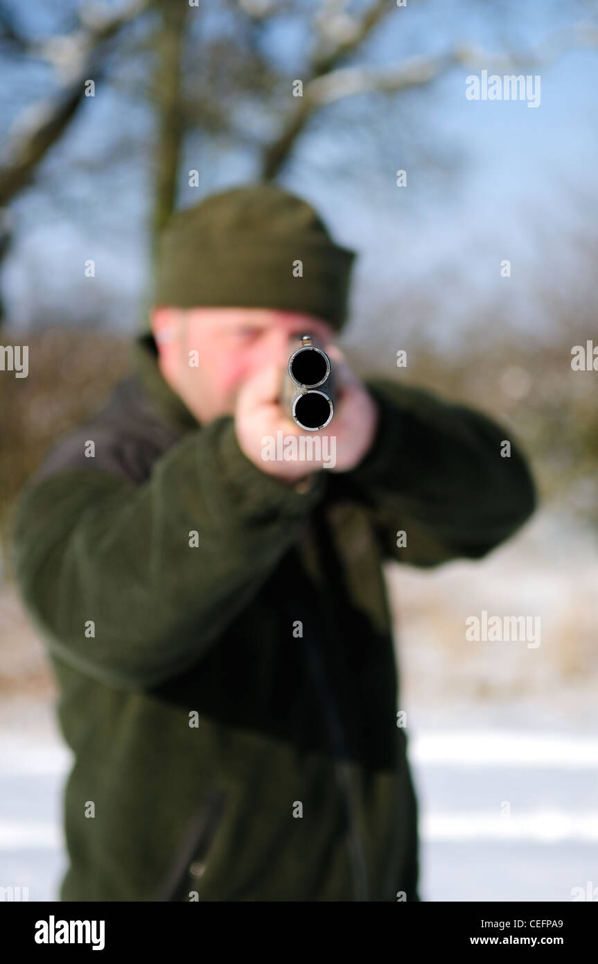 Over and Under Shotgun Stock Photo - Alamy