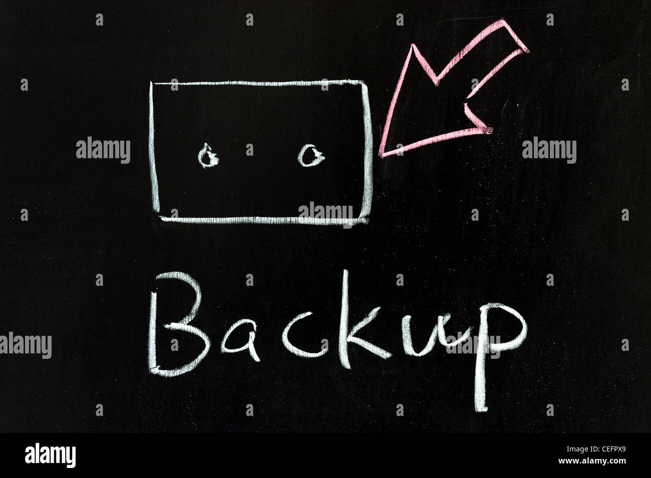Chalk drawing - Backup Stock Photo