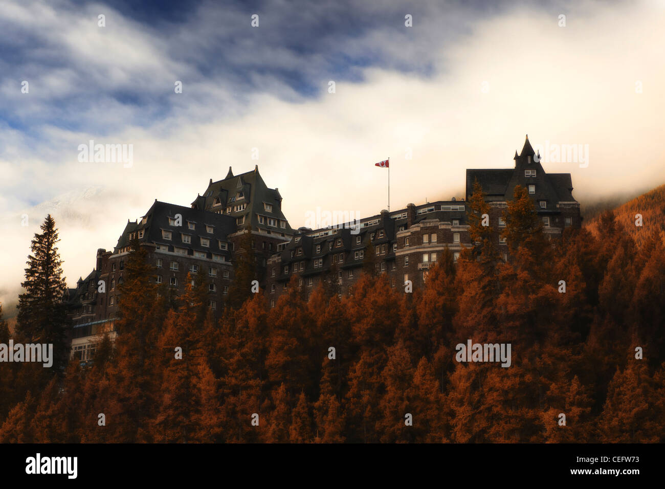 Fairmont Banff Springs Hotel in Banff National Park Stock Photo - Alamy