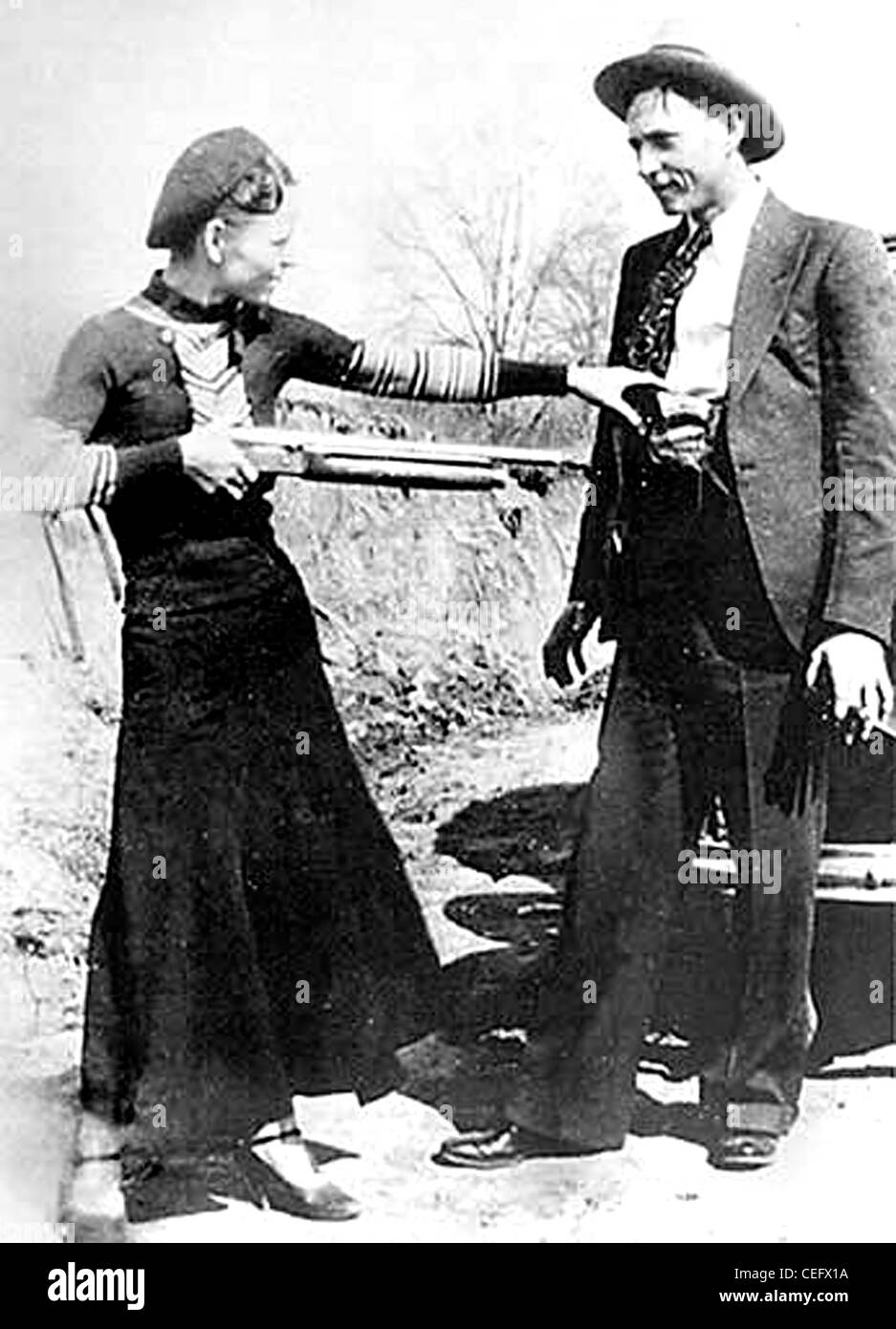 Bonnie and Clyde Stock Photo