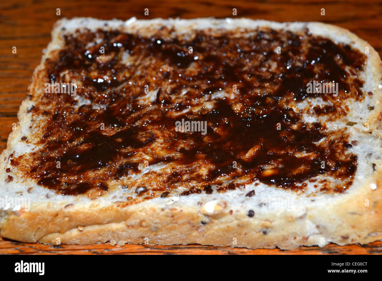 vegemite on bread Stock Photo