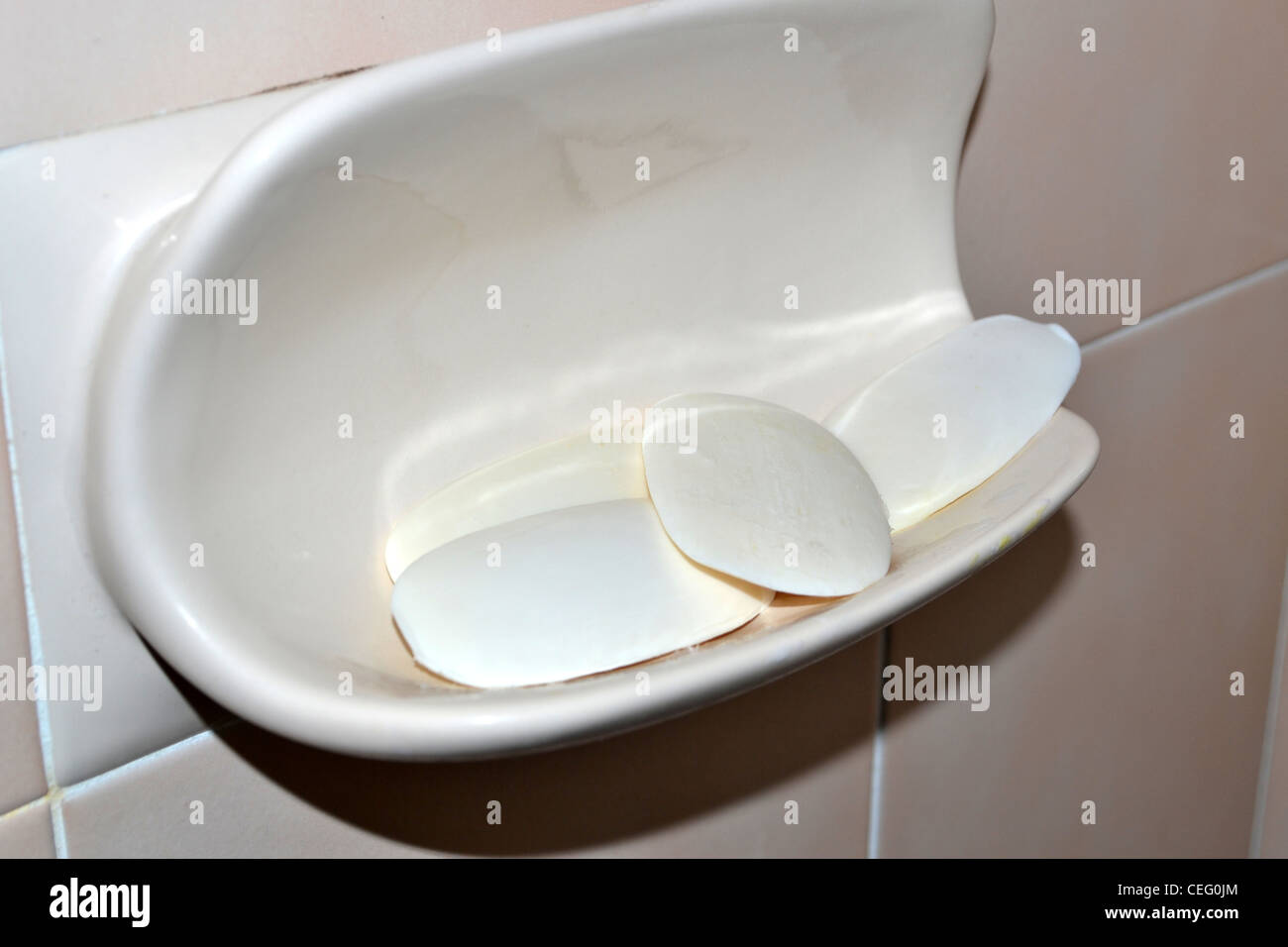 soap holder in shower Stock Photo Alamy
