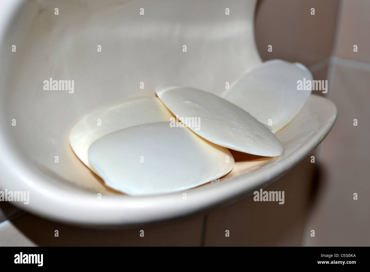 soap holder in shower Stock Photo Alamy