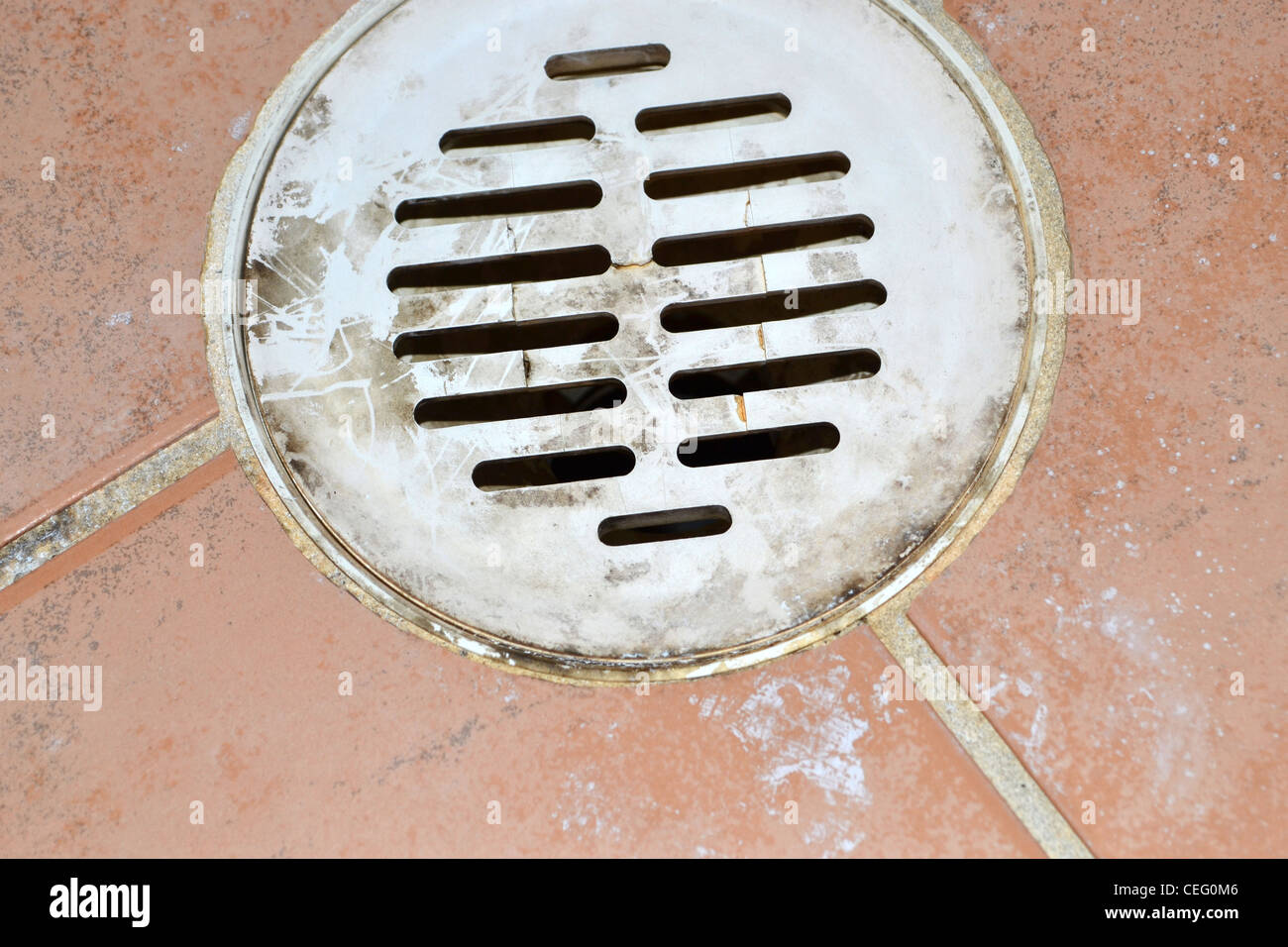 dirty filthy drain bathtub shower Stock Photo Alamy