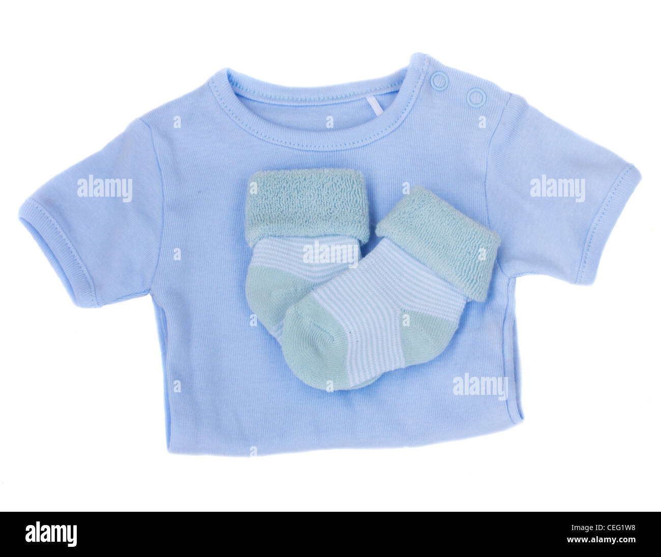 blue baby clothes Stock Photo Alamy