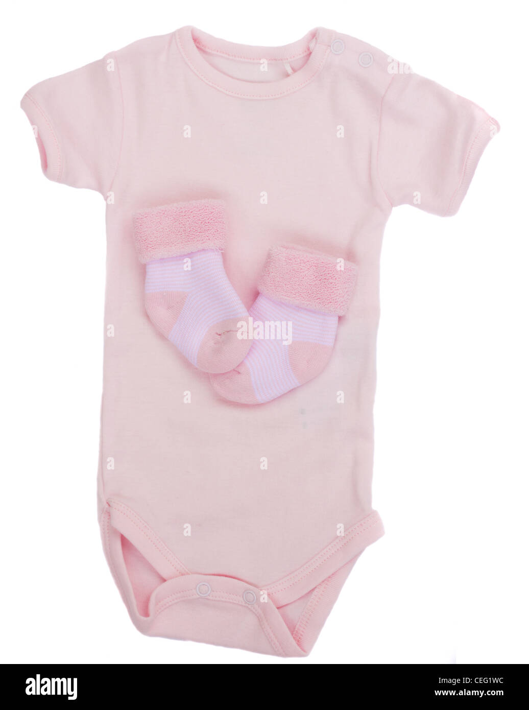 pink baby clothes Stock Photo Alamy