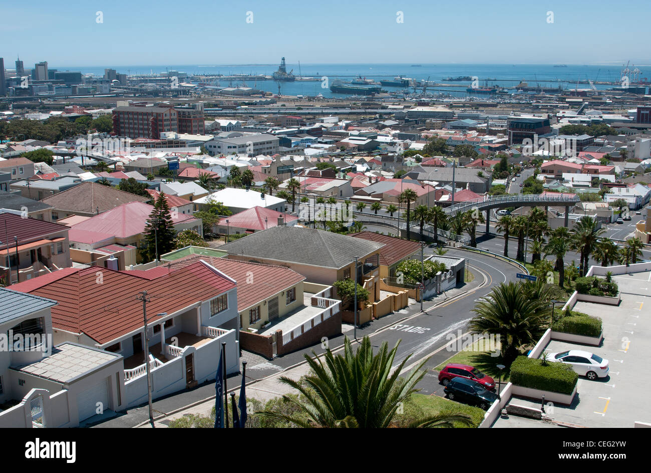 Cape Town South African suburban housing outside the city centre Stock