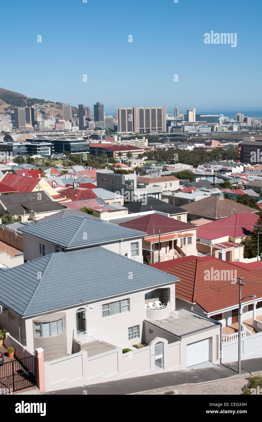 Cape Town South African suburban housing outside the city centre Stock