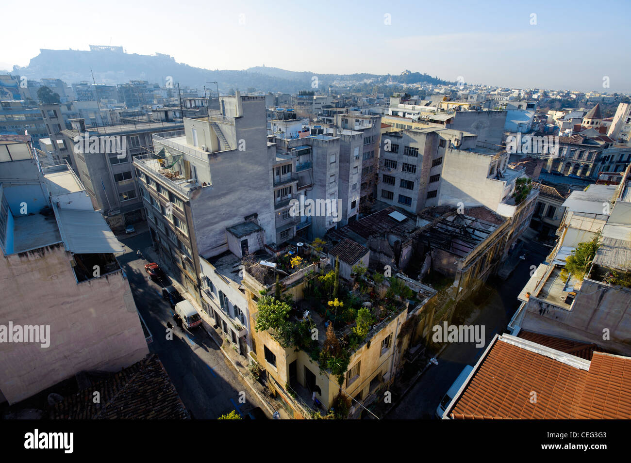 View of Athens, Greece, Europe Stock Photo