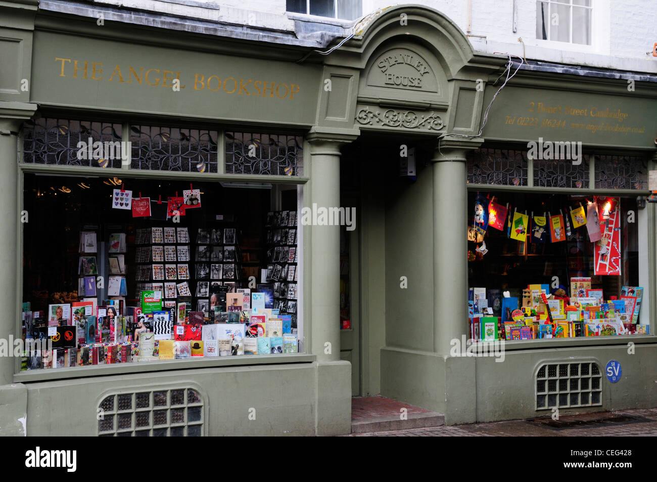 The Angel Bookshop, Benet Street, cambridge, England, UK Stock Photo