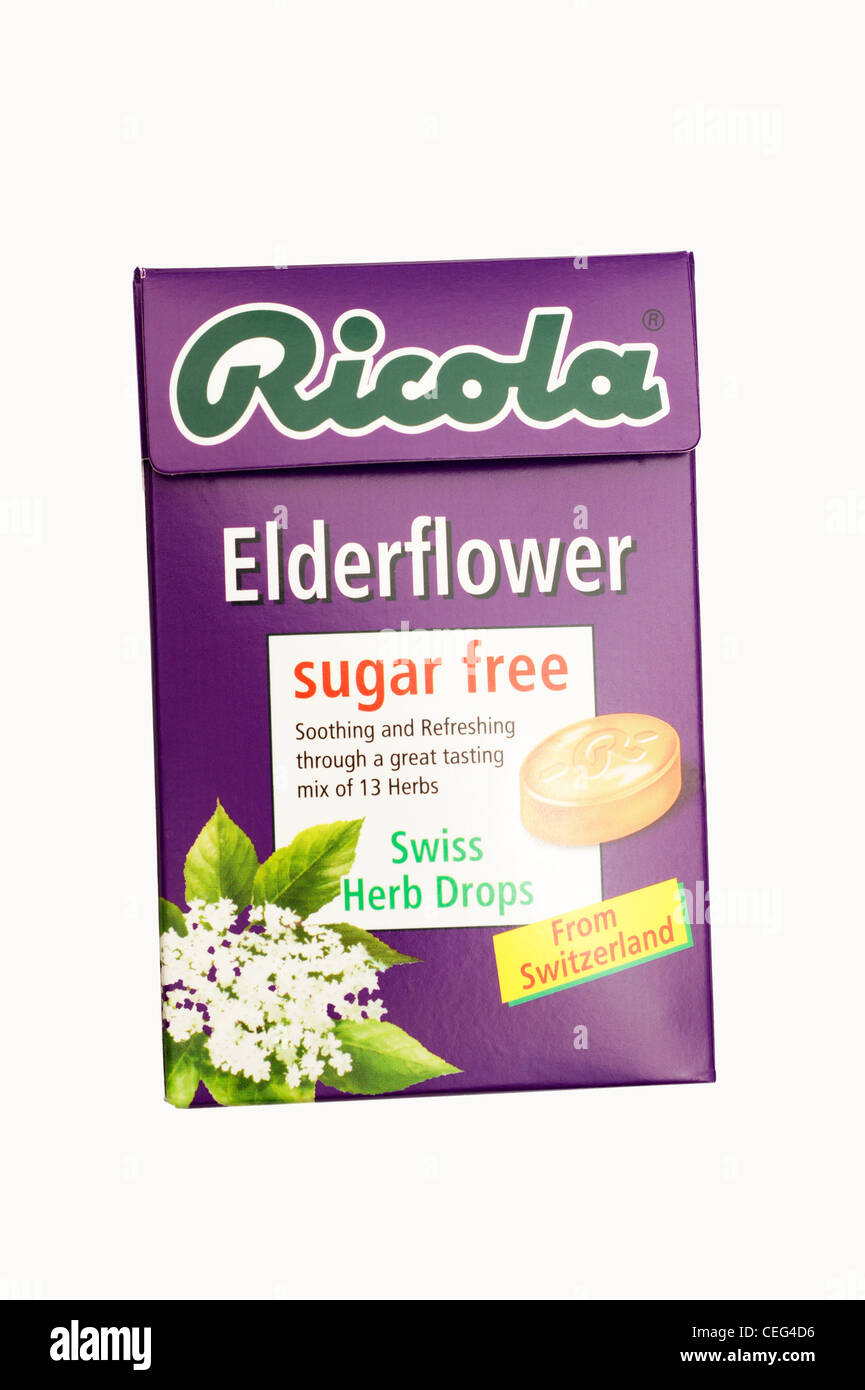 Ricola sugar free sweets suitable for diabetics Stock Photo