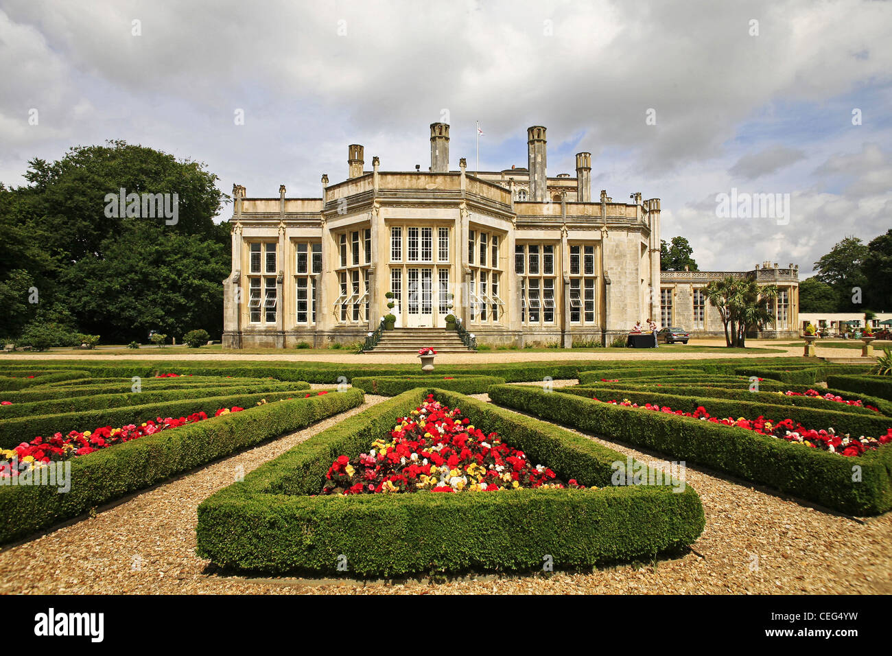 Highcliffe castle Dorset  A Grade 1 listed building on the Dorset coast  once the home of  American retailer Gordon Schofield Stock Photo