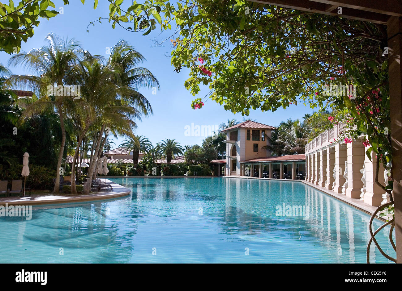 The Biltmore hotel pool, Miami, Florida, USA Stock Photo