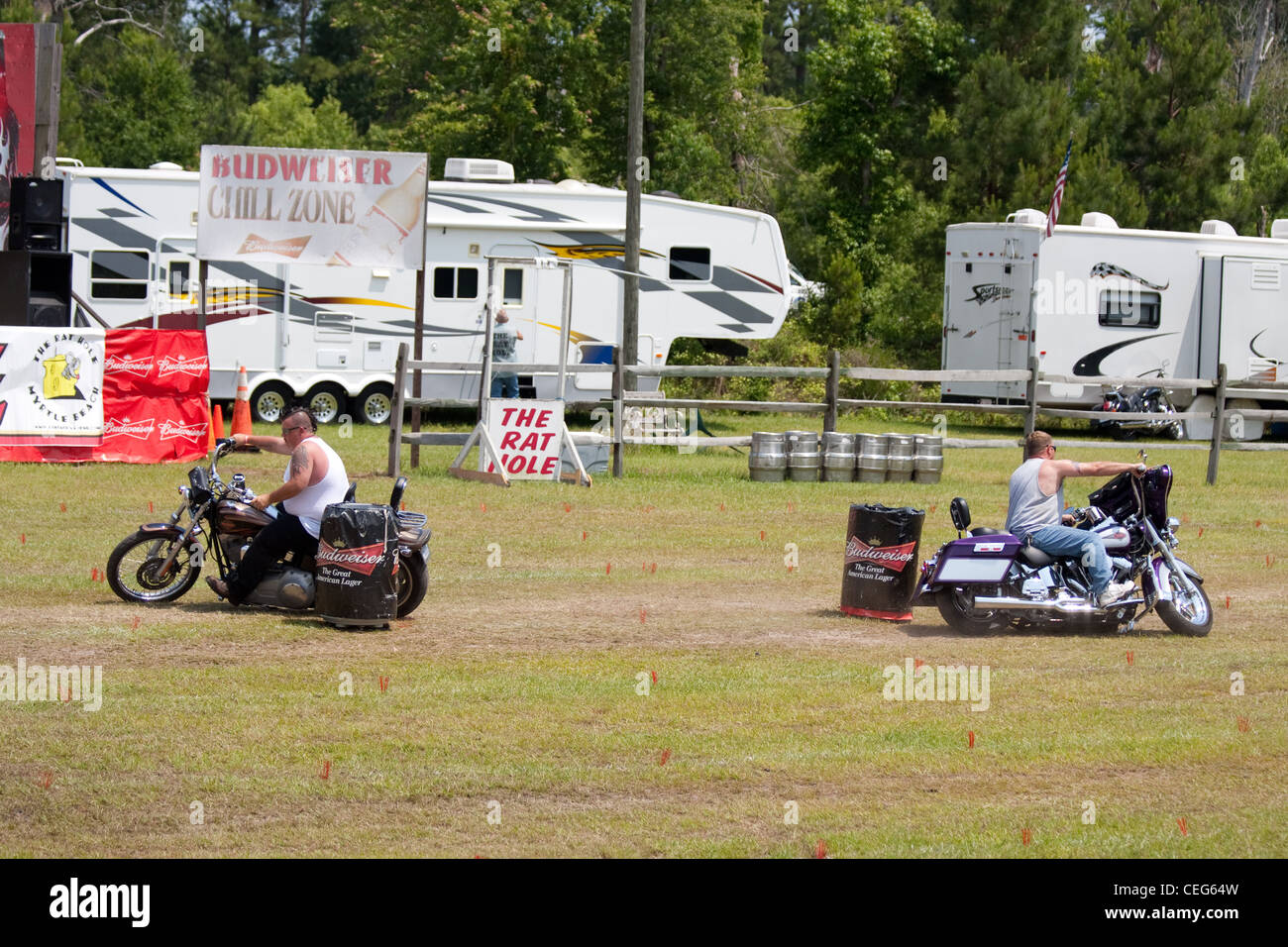 Motorcycle rodeo during bike week in Myrtle Beach South Carolina USA